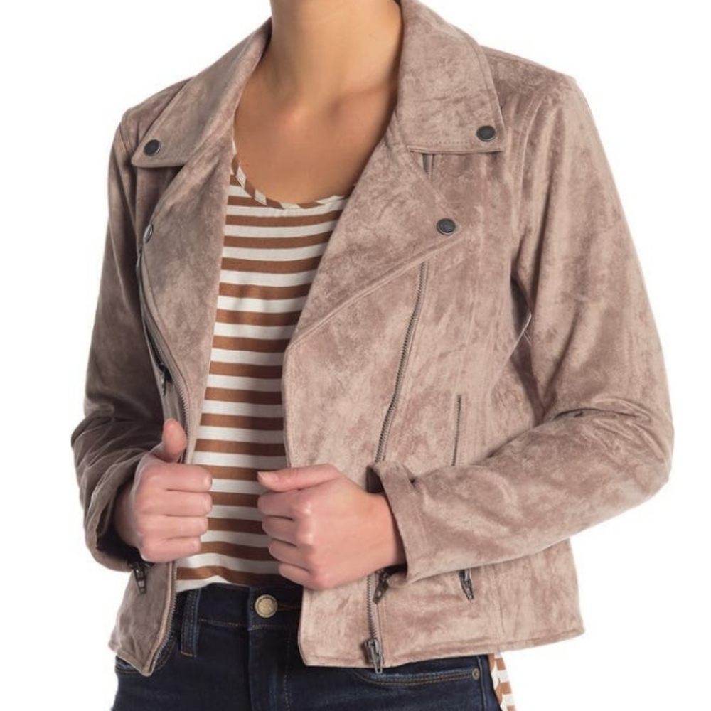[NEW] BLANK NYC Faux Suede Moto Jacket - Picture 7 of 8